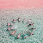 pantai pink